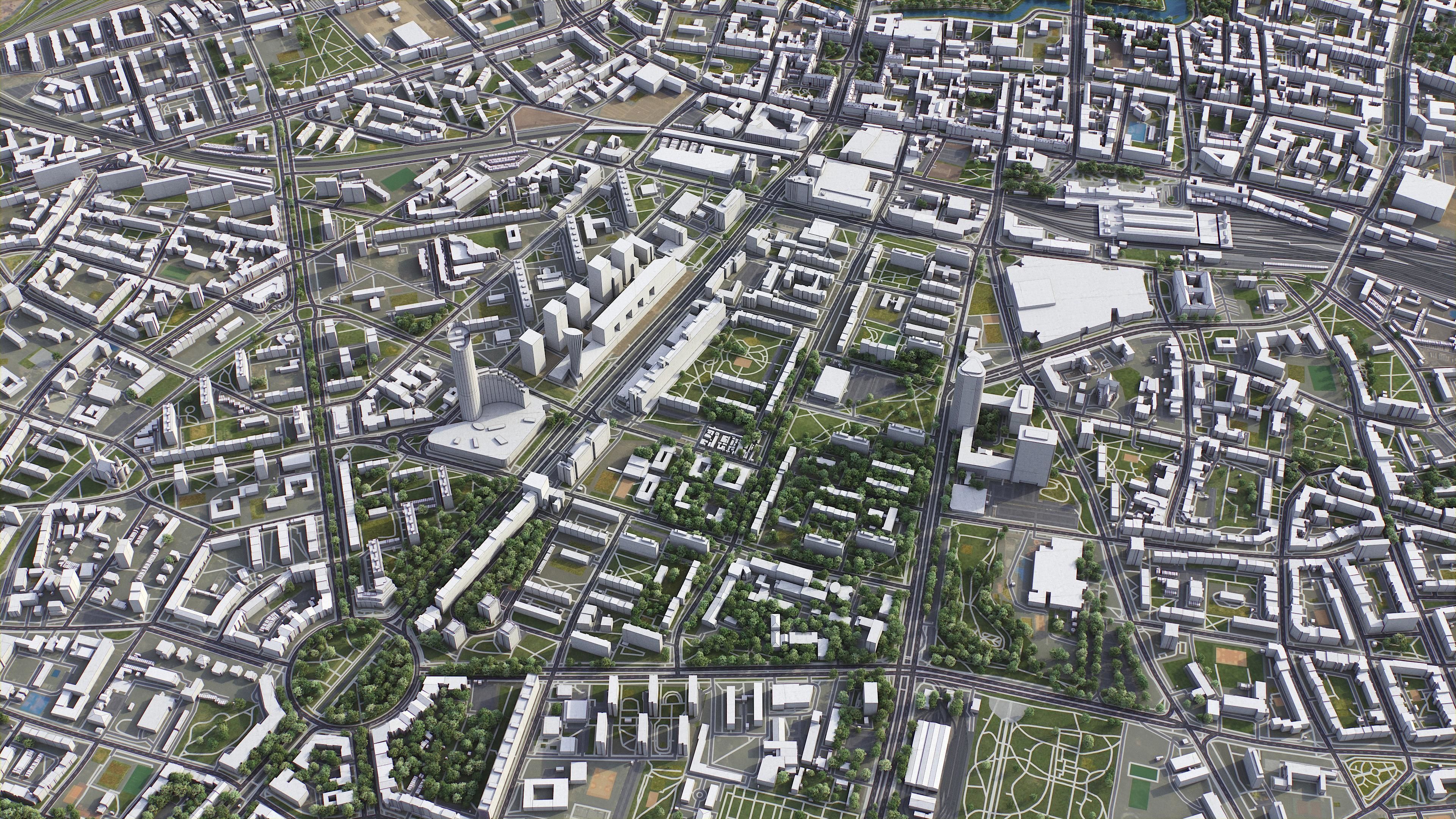 Wroclaw Low-poly 3D model_6