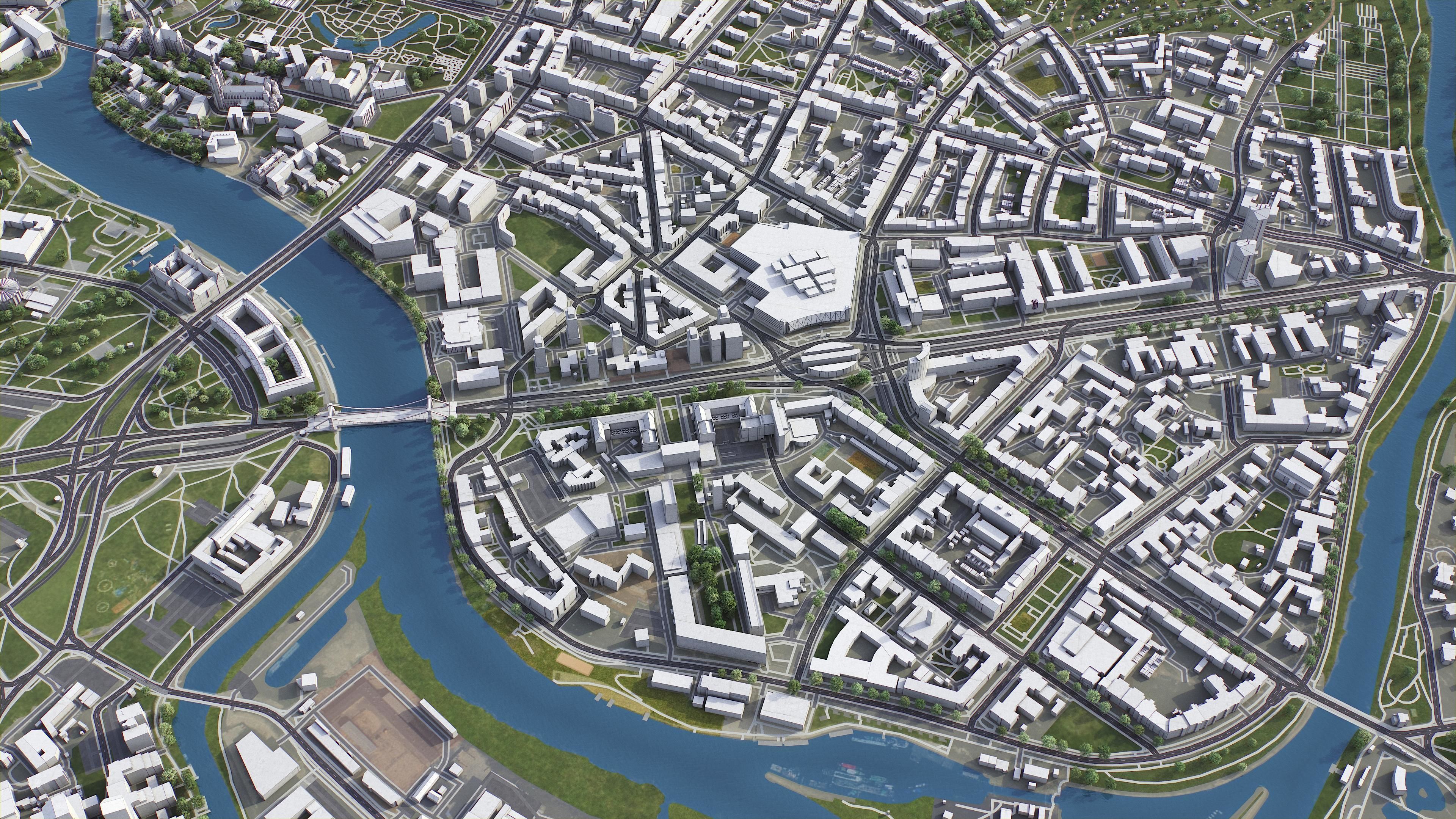 Wroclaw Low-poly 3D model_7