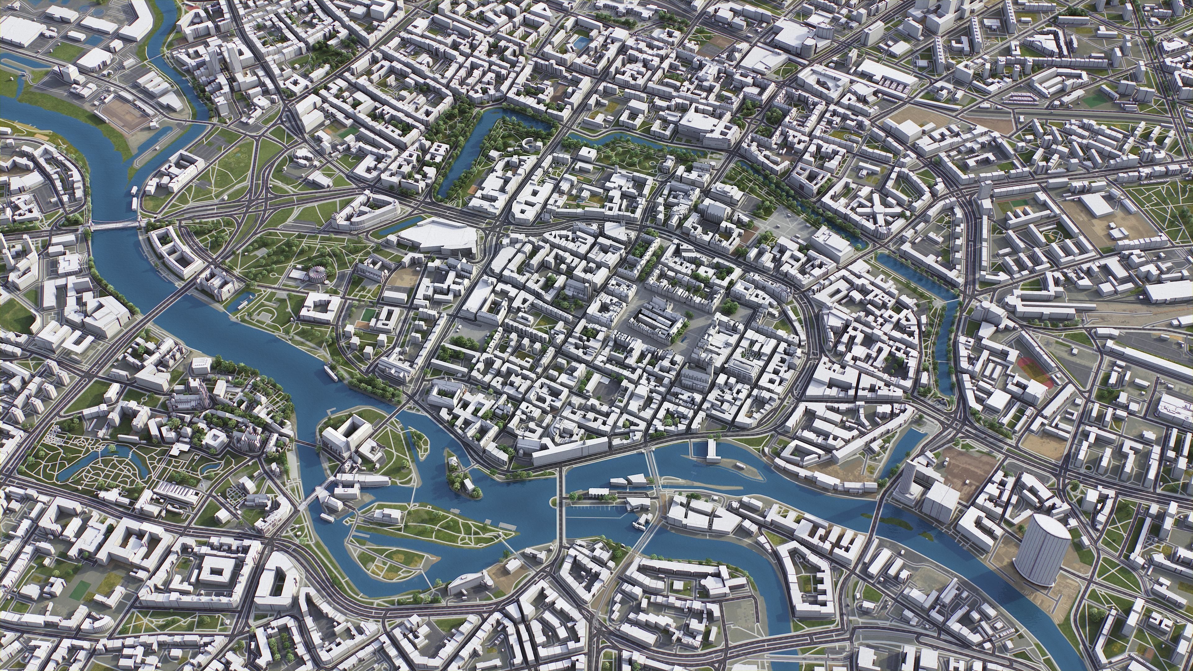 Wroclaw Low-poly 3D model_3