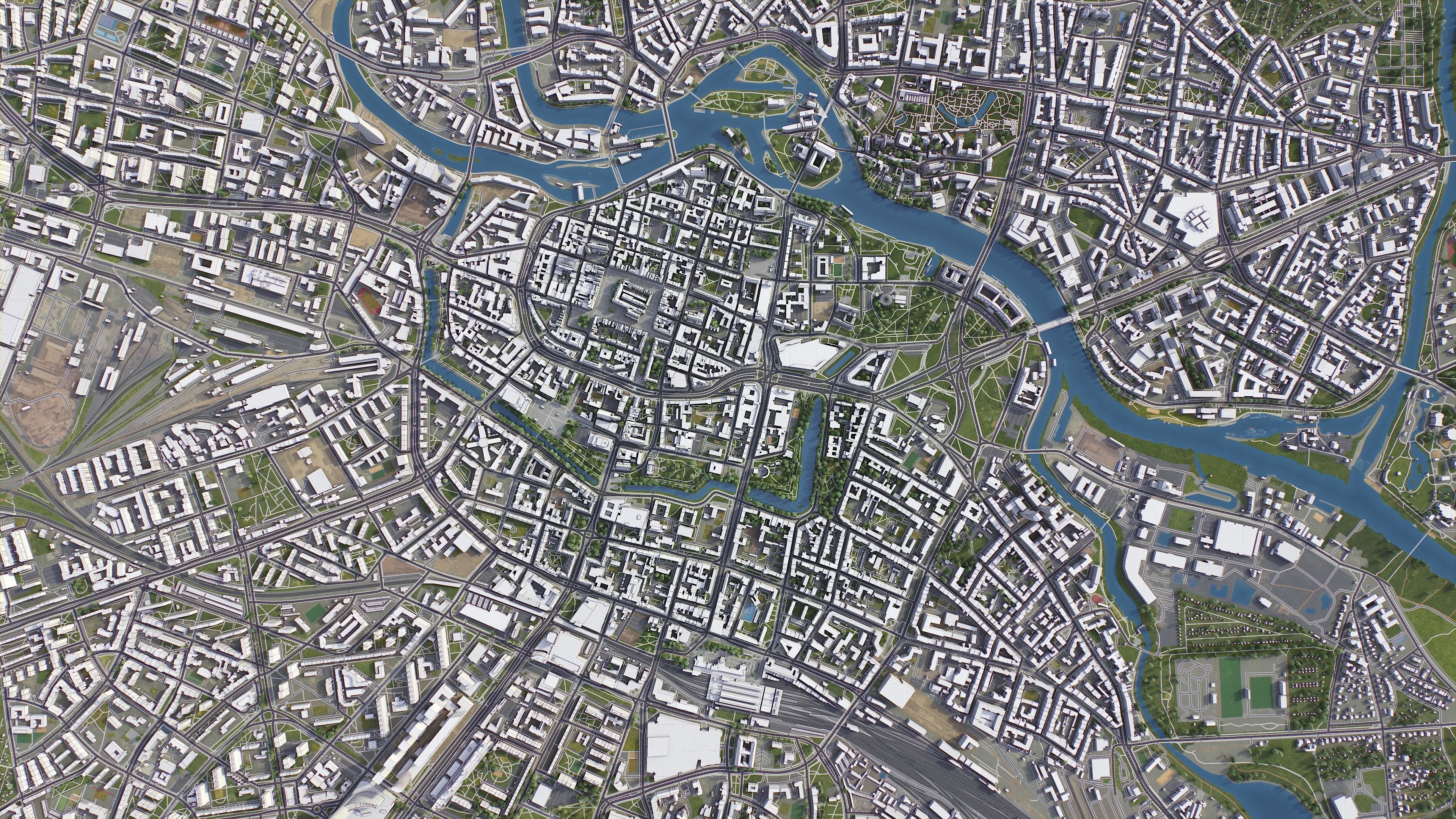 Wroclaw Low-poly 3D model_11