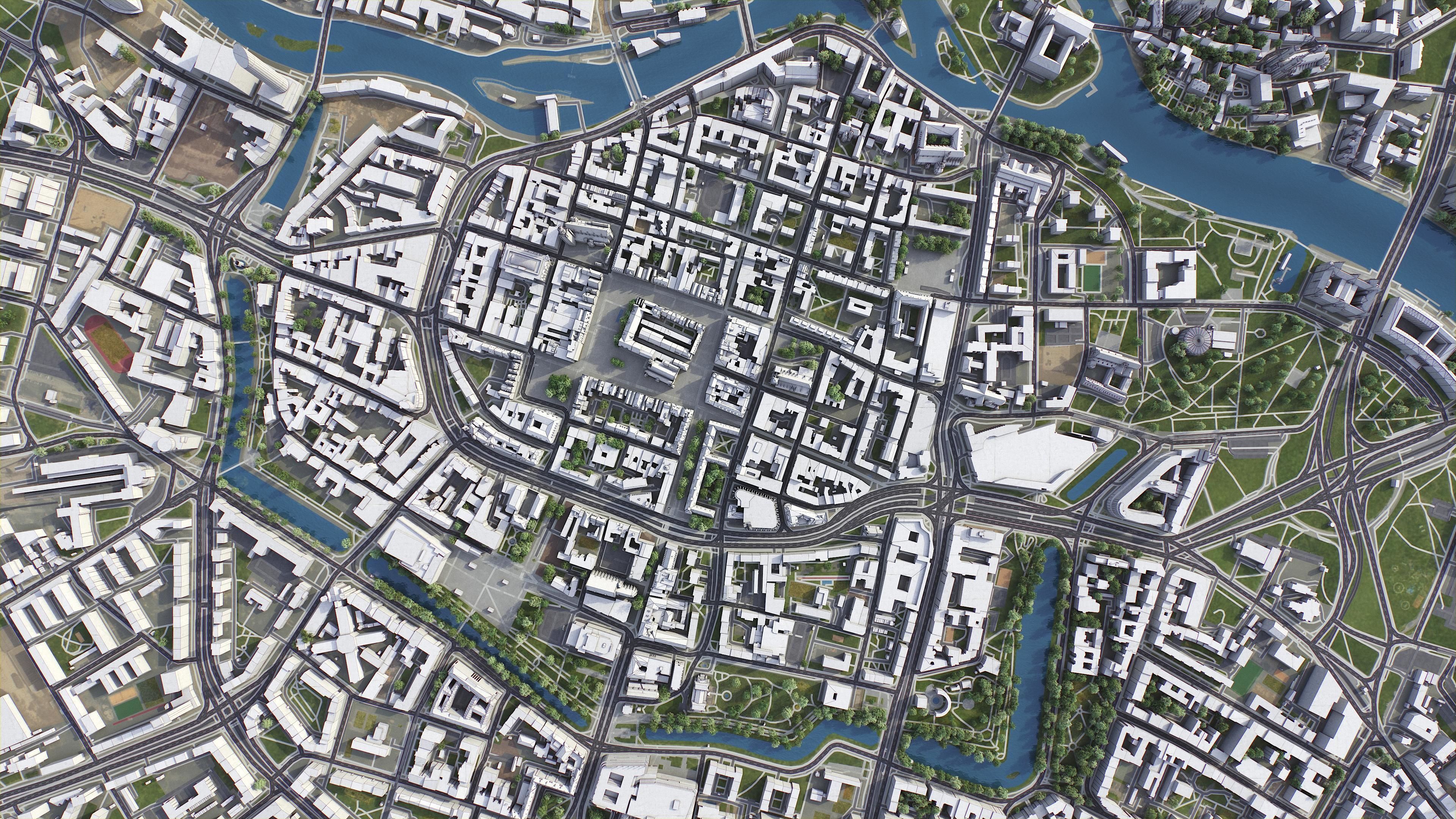 Wroclaw Low-poly 3D model_10