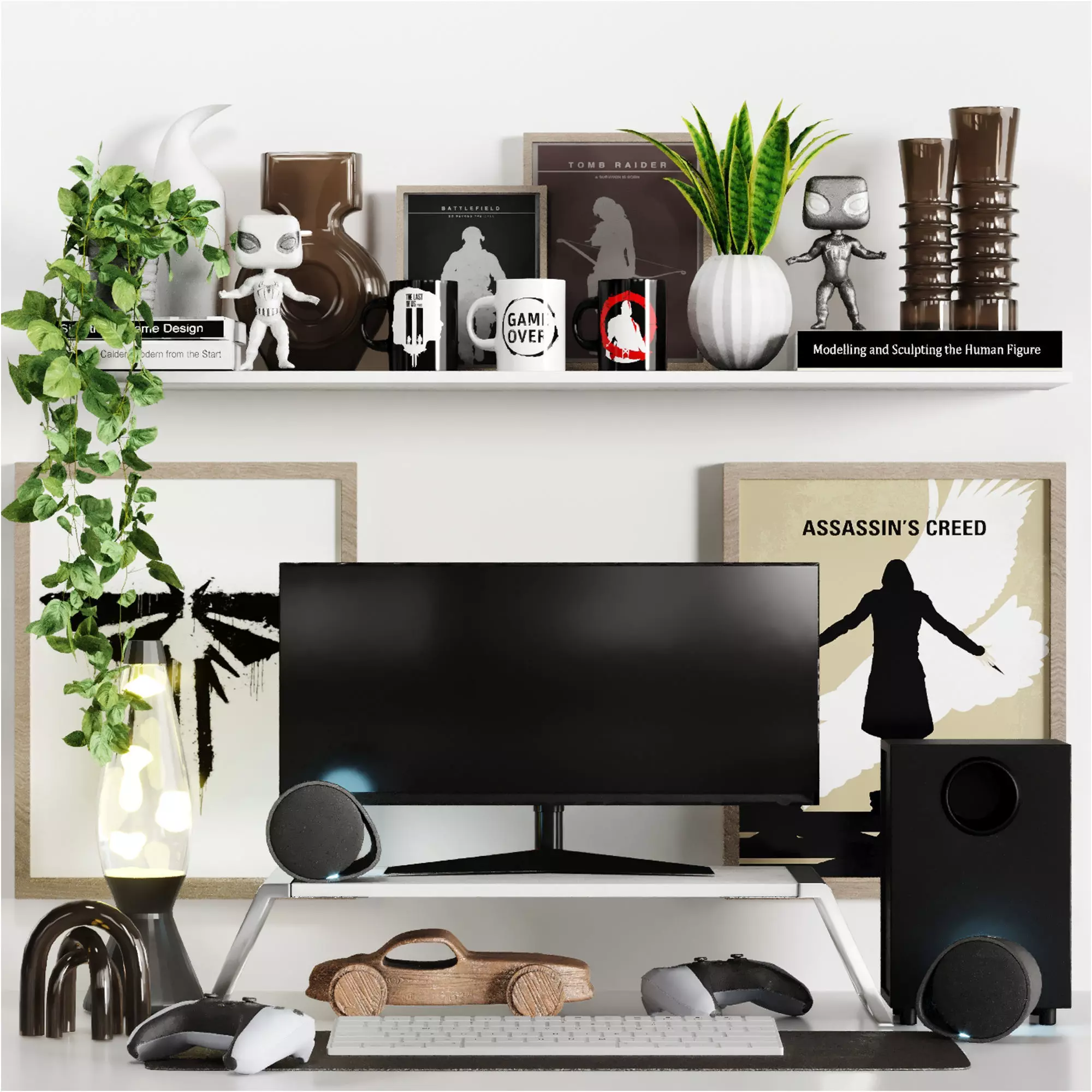 Decorative Set 13 3D model_0