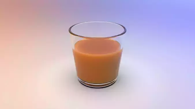Glass with liquid