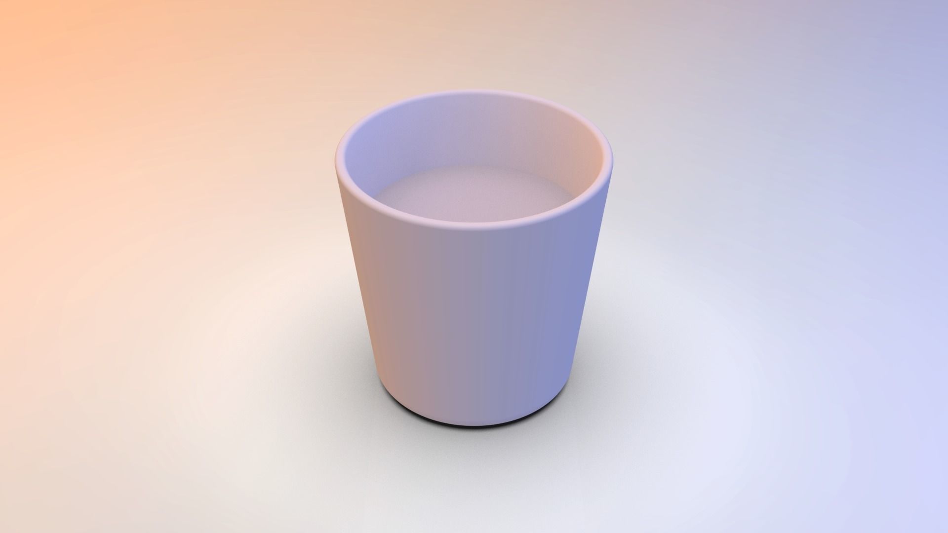 Glass with liquid Low-poly 3D model_4