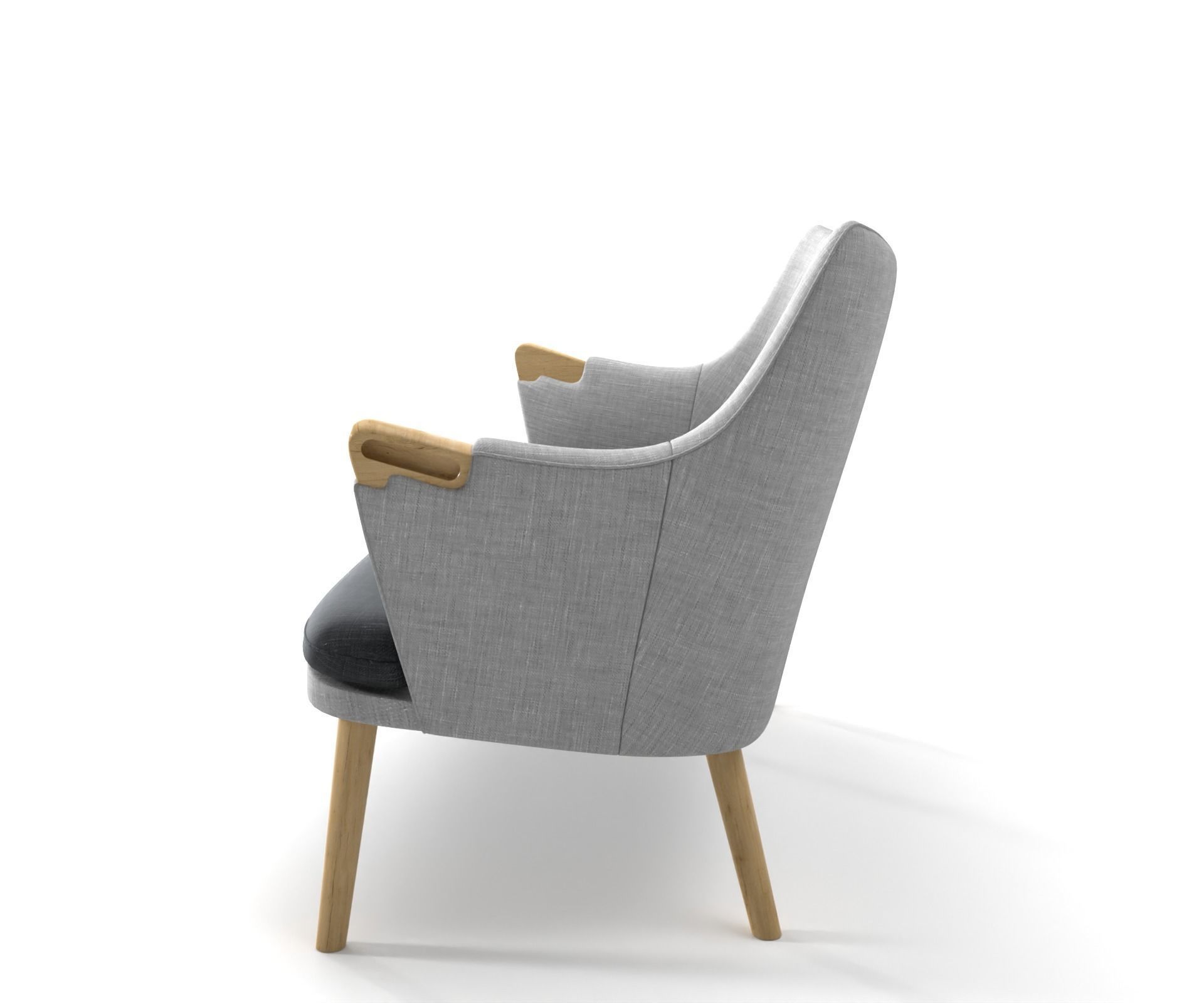 Ch72 sofa two-seater sofa 3D model_9