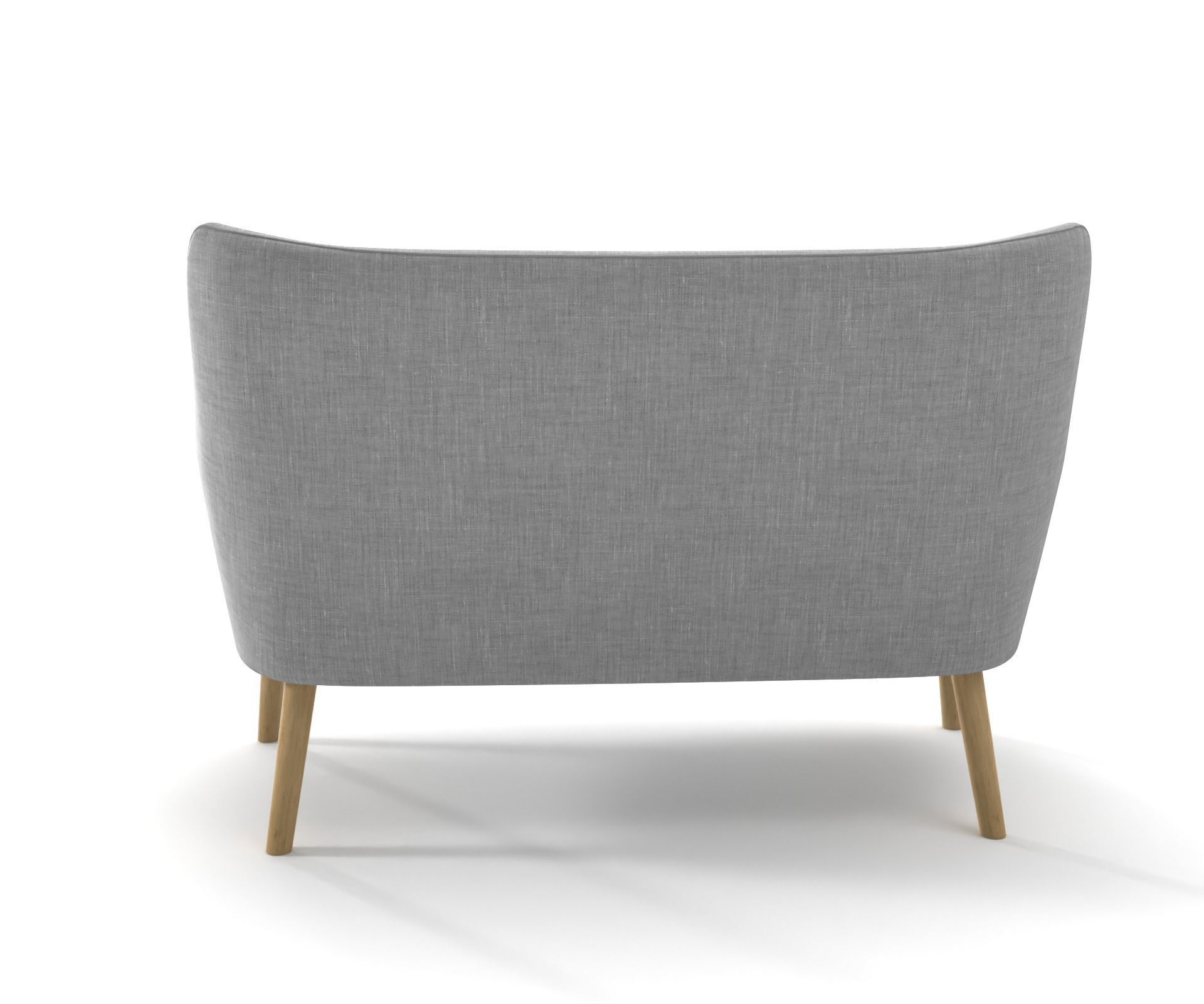 Ch72 sofa two-seater sofa 3D model_7