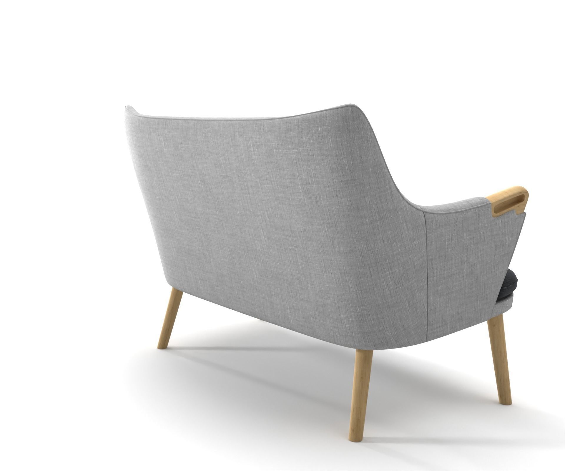 Ch72 sofa two-seater sofa 3D model_6