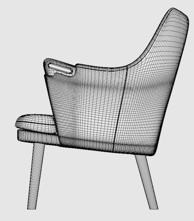 Ch72 sofa two-seater sofa 3D model_15