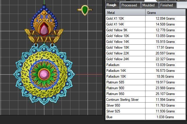 The Sunflower Filigree Pendant 3D print model_26