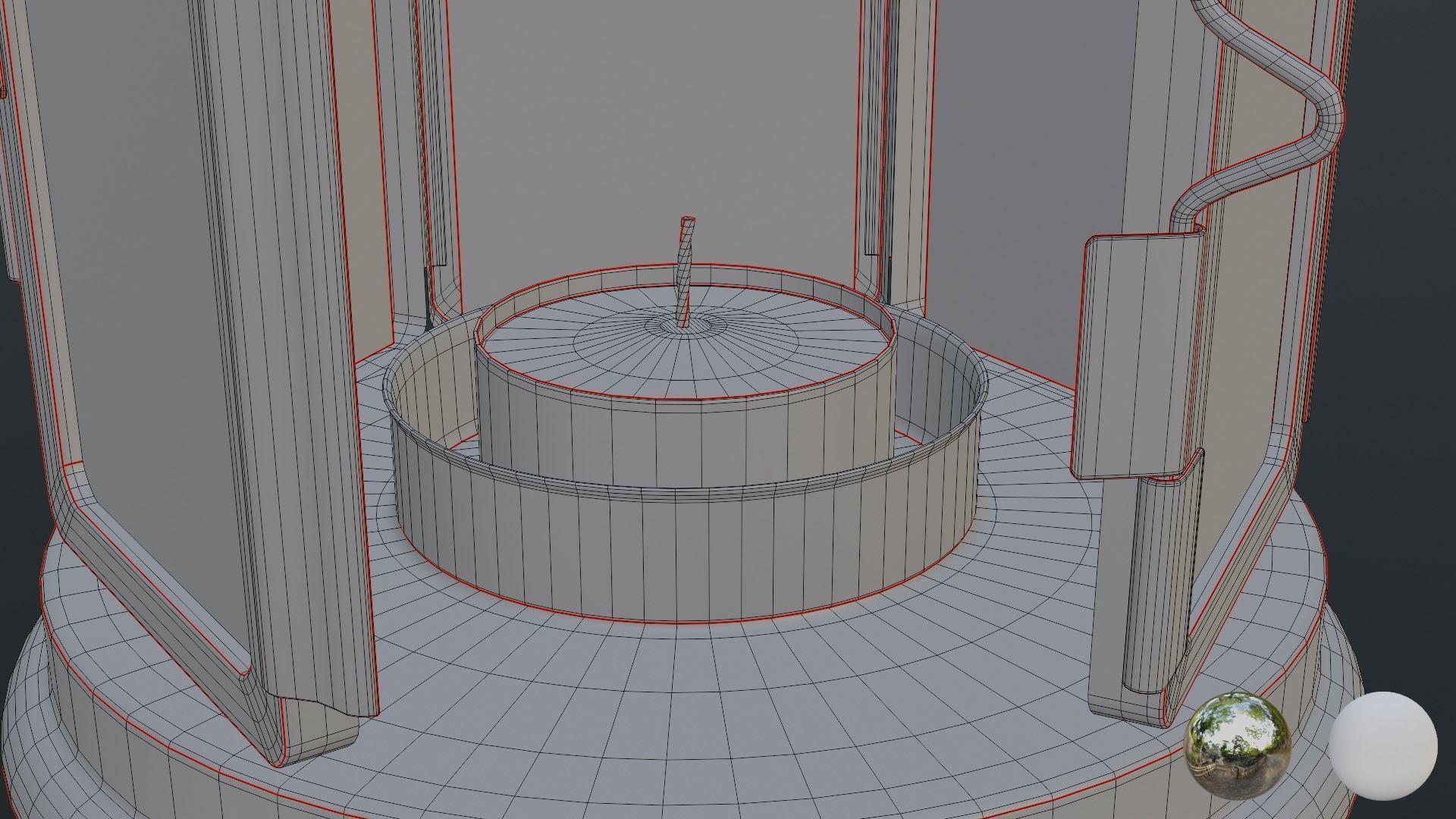 Lantern with a Candle 3D model_11