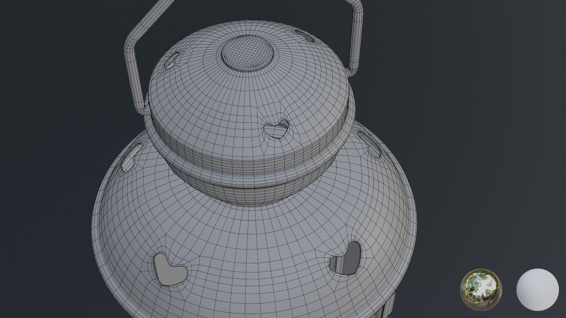 Lantern with a Candle 3D model_12
