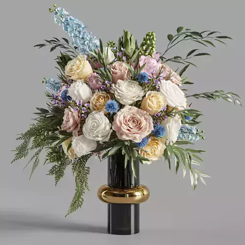 Flower Set 026 Big bouquet 01 3D model