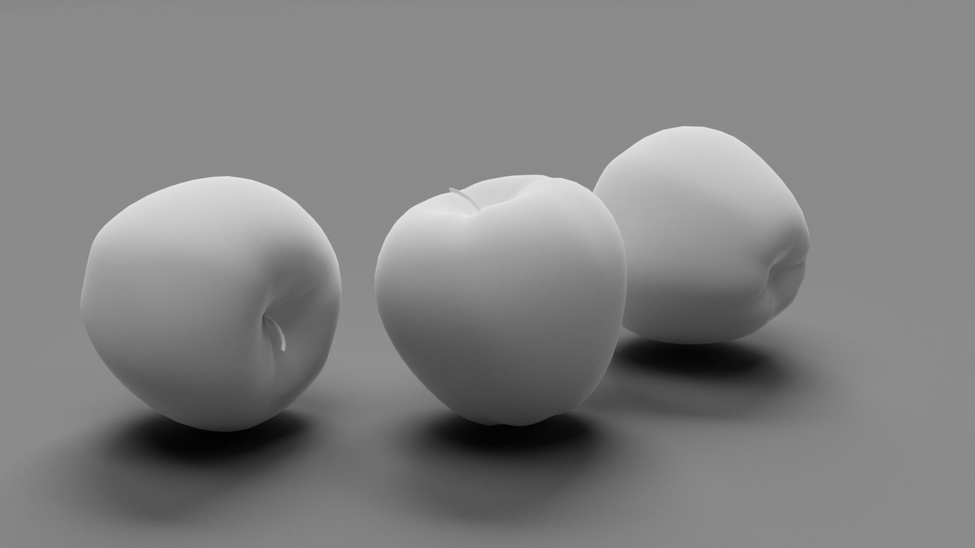 apple Low-poly 3D model_8