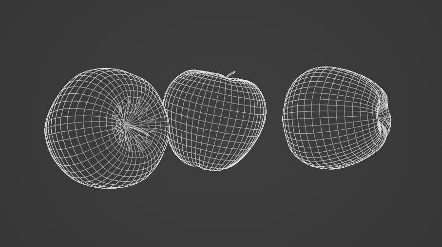 apple Low-poly 3D model_13