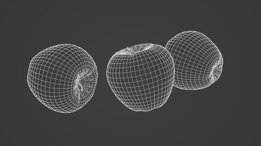 apple Low-poly 3D model_9