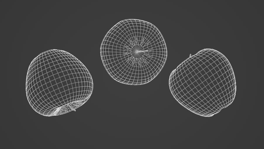 apple Low-poly 3D model_11