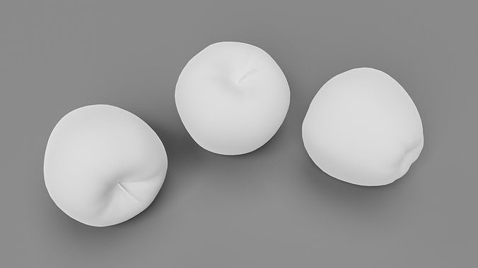 apple Low-poly 3D model 7