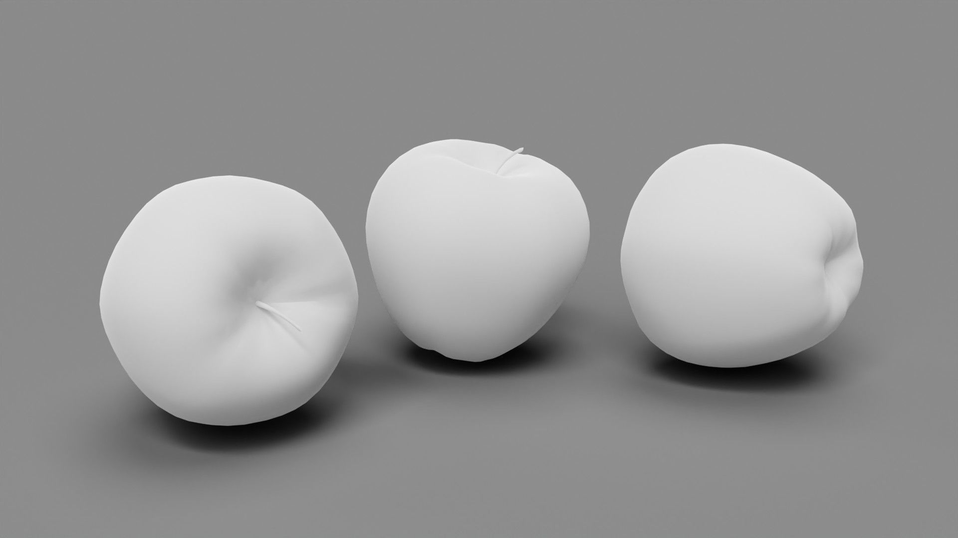 apple Low-poly 3D model_7