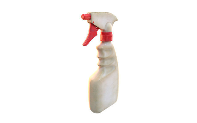 Plastic matte spray pulverizer bottle da1 Low-poly 3D model