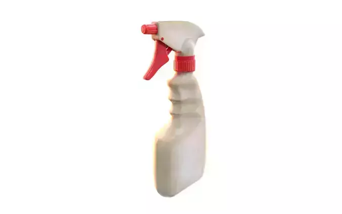 Plastic matte spray pulverizer bottle da1 Low-poly 3D model
