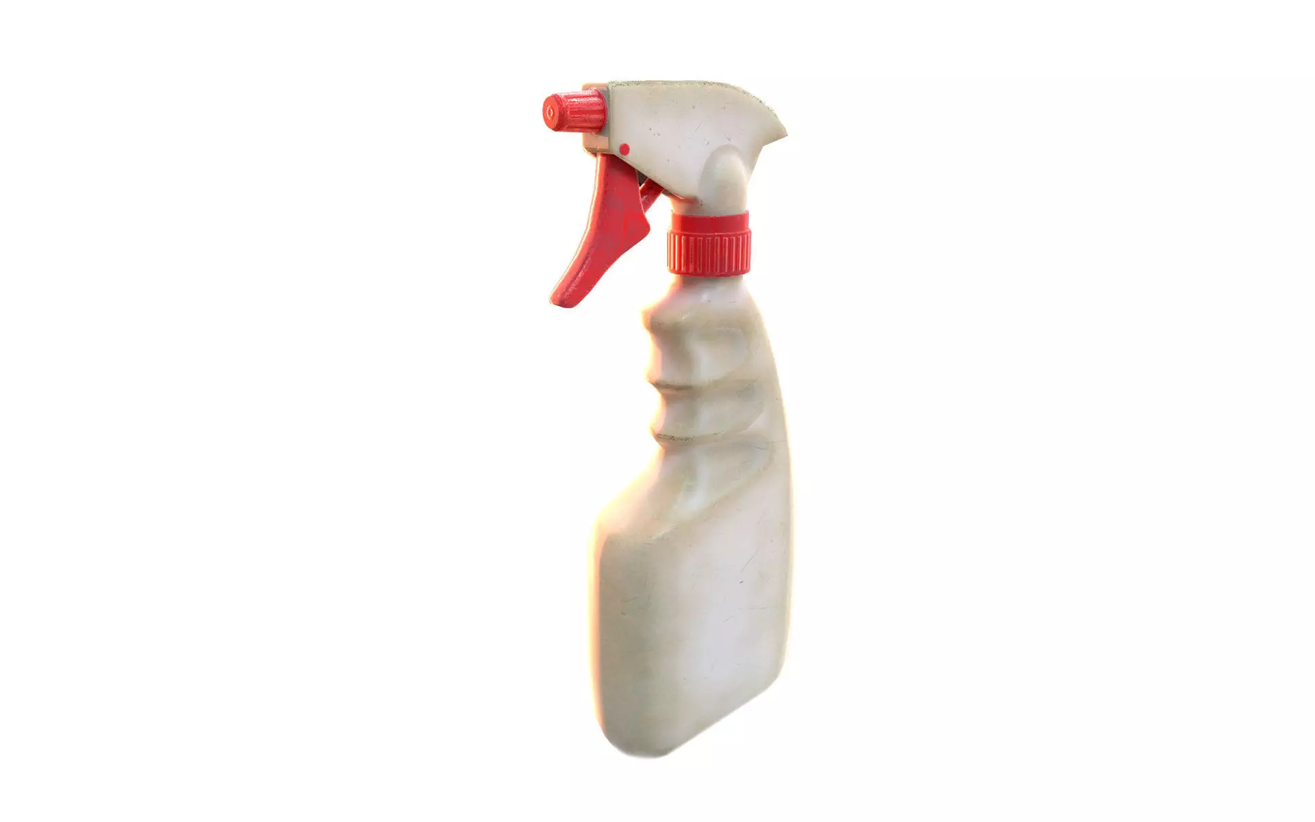 Plastic matte spray pulverizer bottle da1 Low-poly 3D model_0