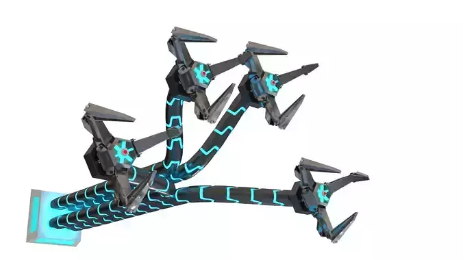 OCTO ROBOTIC TENTACLES 3D model