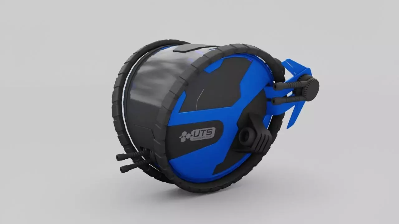 sci-fi vehicle 3D model