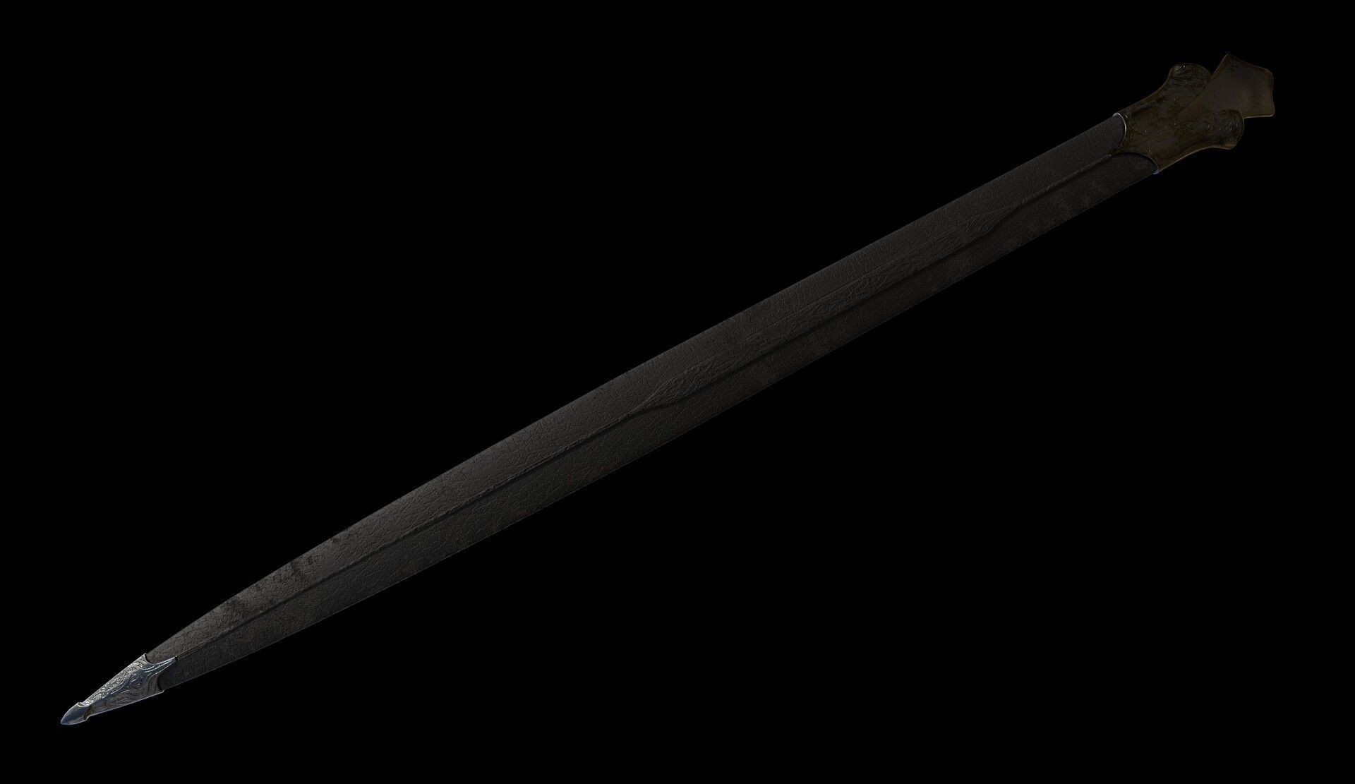 Dark Fantasy Sword Low-poly 3D model_3