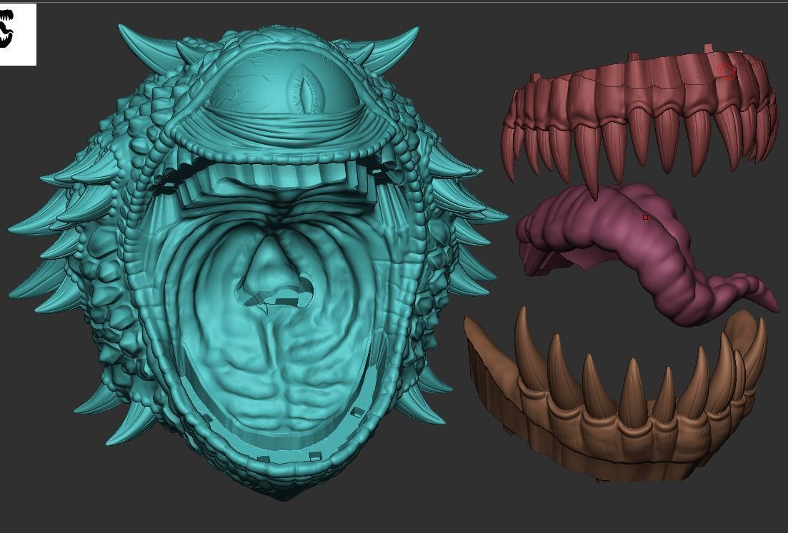 Beholder DnD Monster 3D print model_9