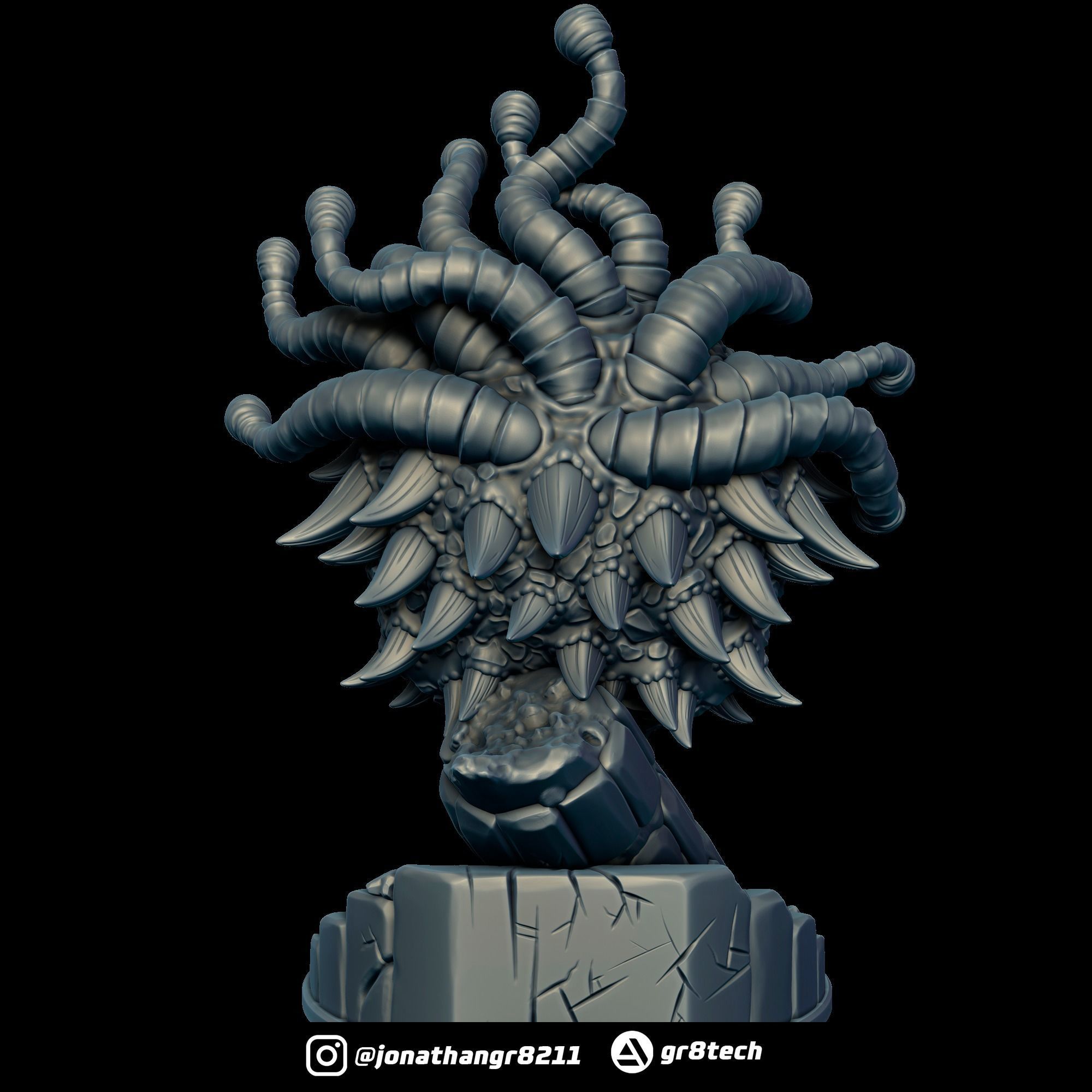 Beholder DnD Monster 3D print model_8