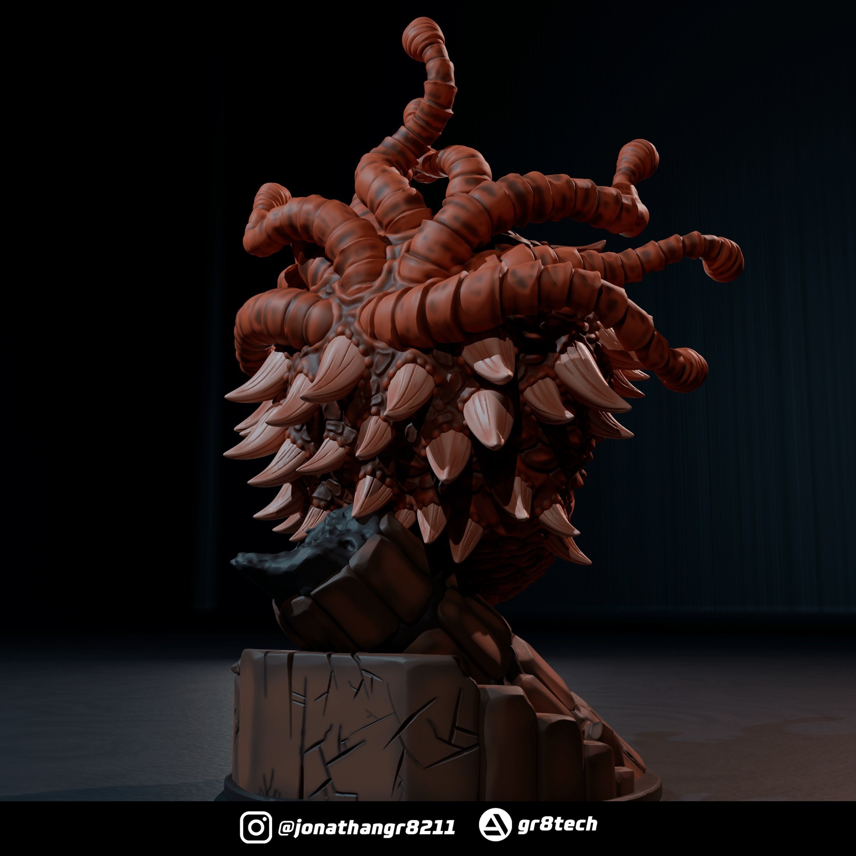 Beholder DnD Monster 3D print model_3