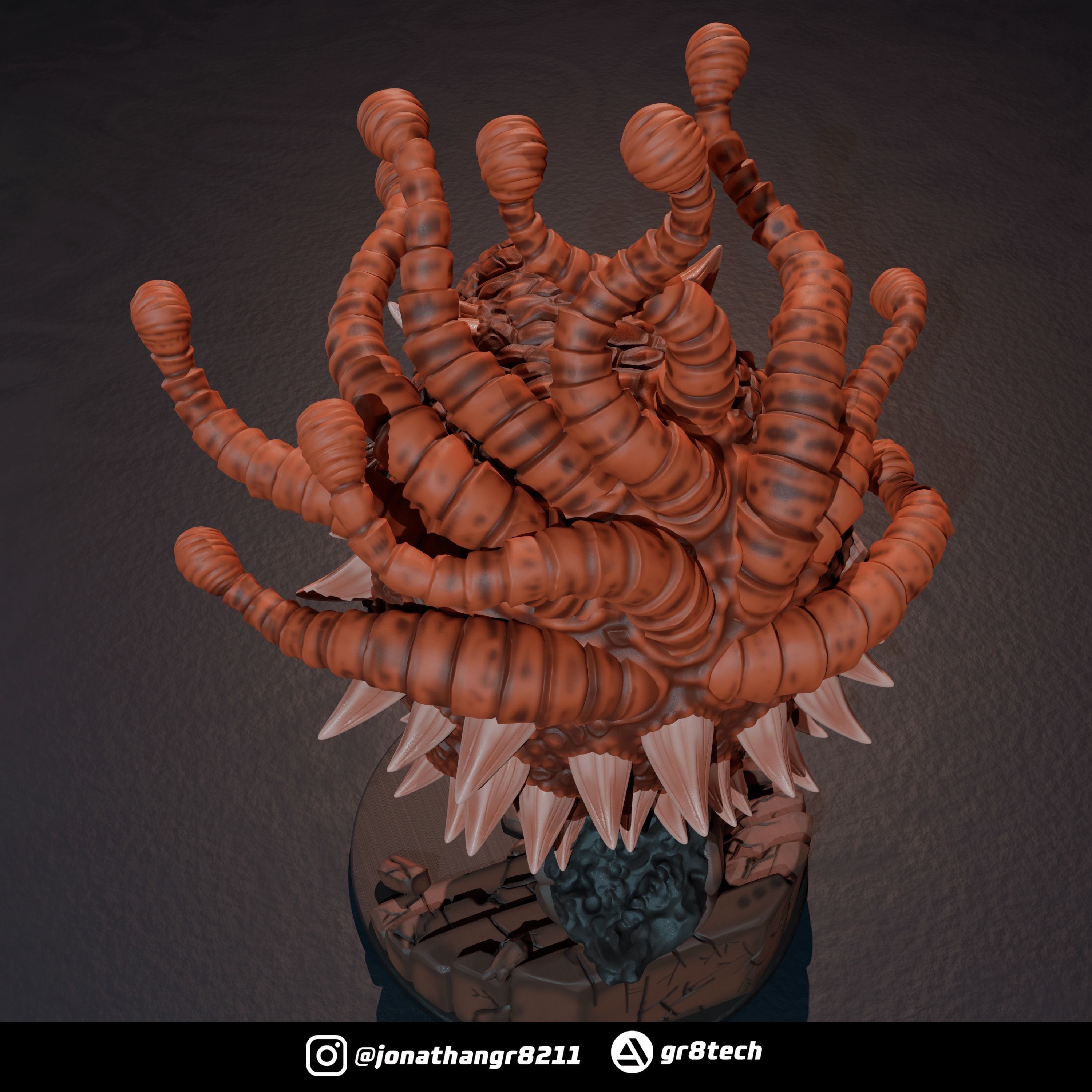 Beholder DnD Monster 3D print model_4