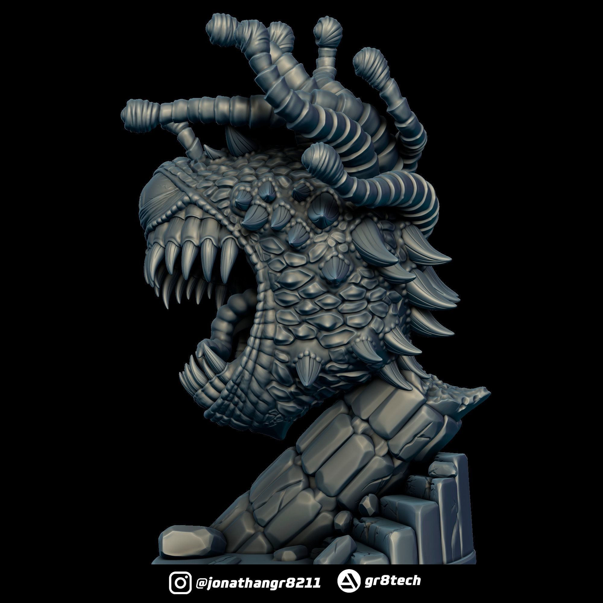 Beholder DnD Monster 3D print model_6
