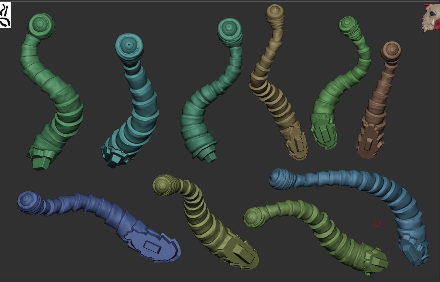 Beholder DnD Monster 3D print model_11