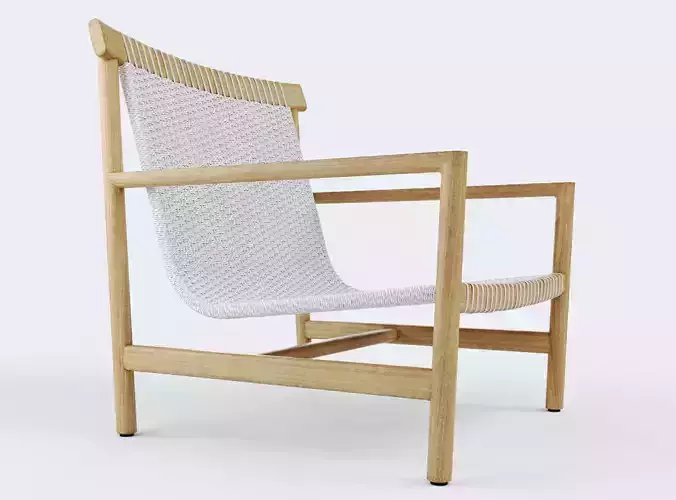 Tribu - Amanu lounge chair 3D model