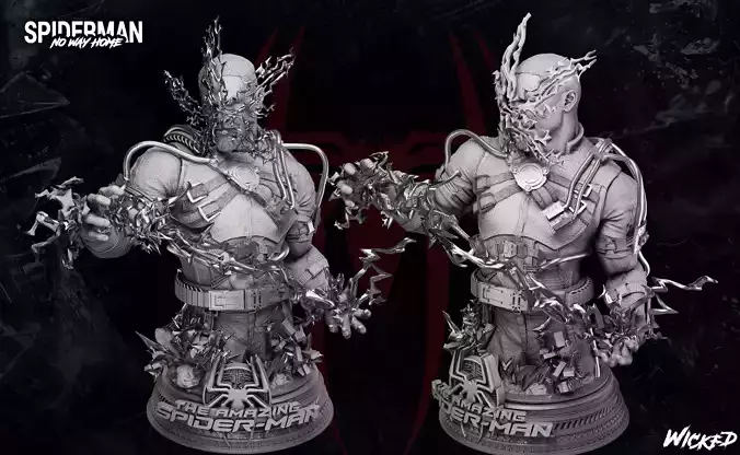 Wicked Marvel Electro Bust 3D print model 3D print model