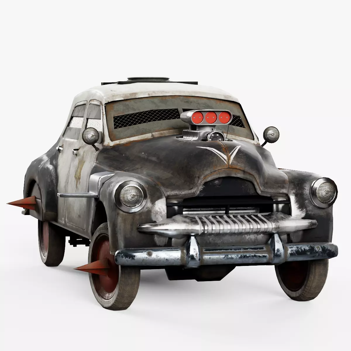 Car post-apocalypse the Judgement da1 Low-poly 3D model_0