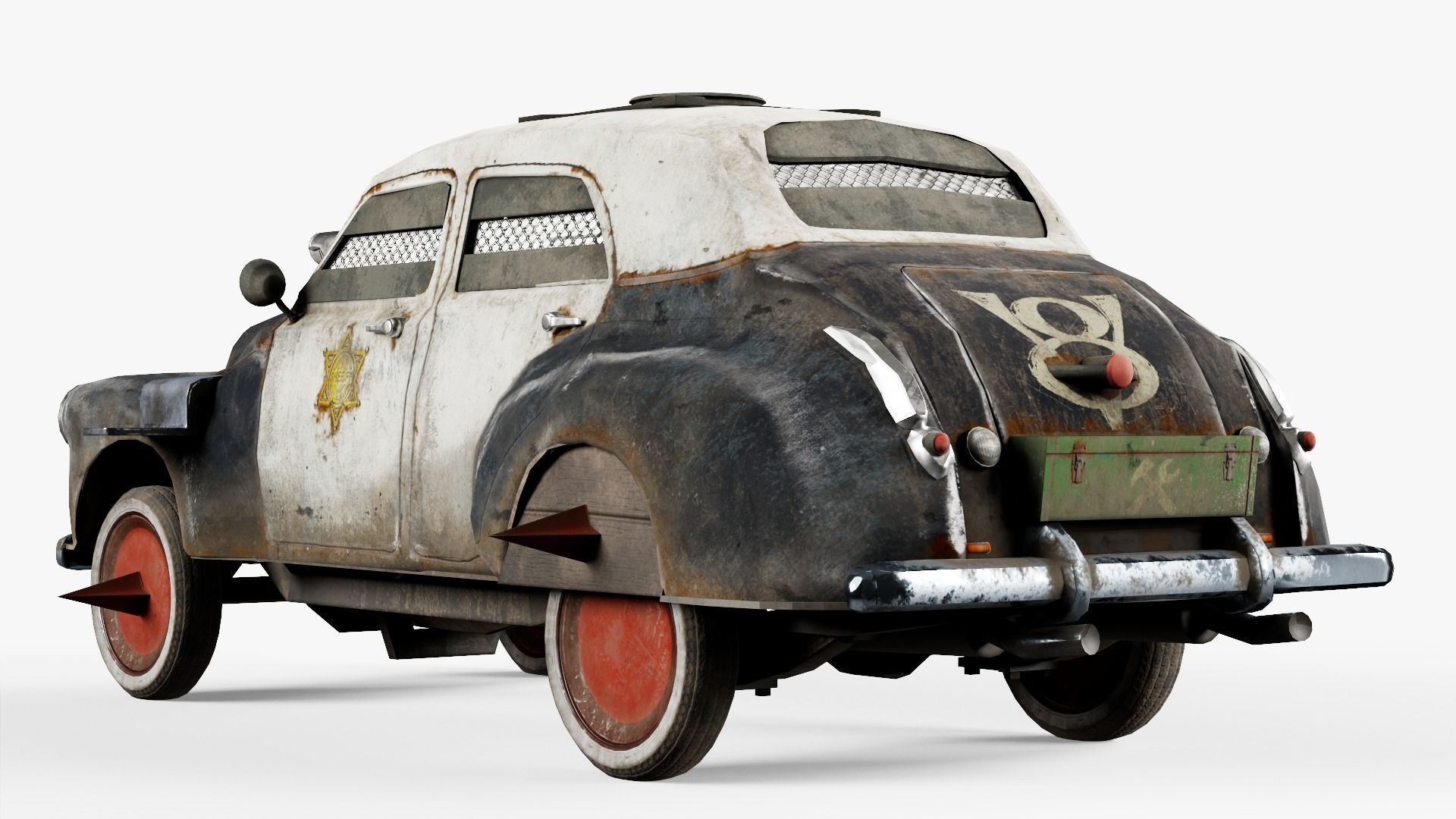 Car post-apocalypse the Judgement da1 Low-poly 3D model_3