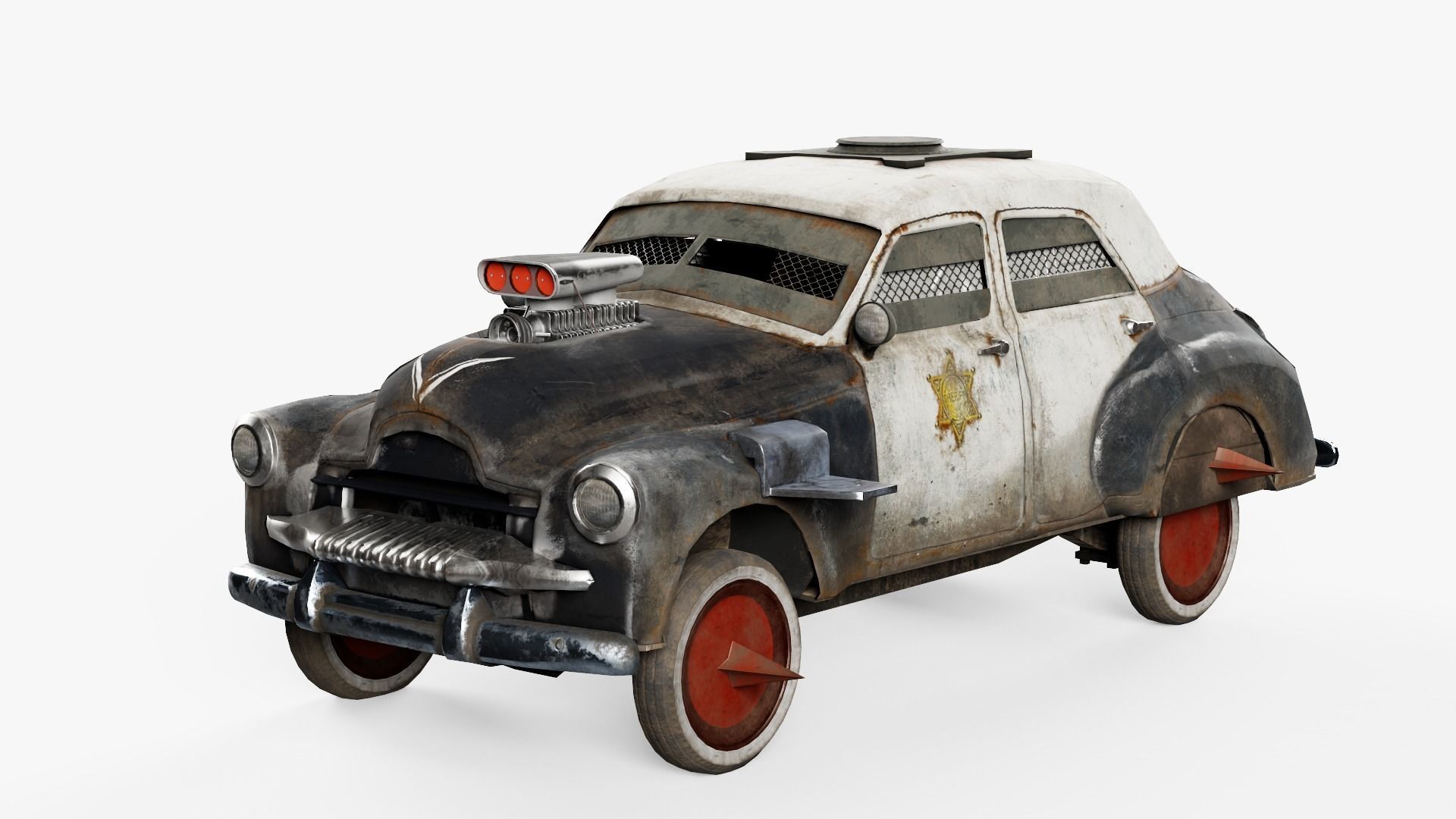 Car post-apocalypse the Judgement da1 Low-poly 3D model_1