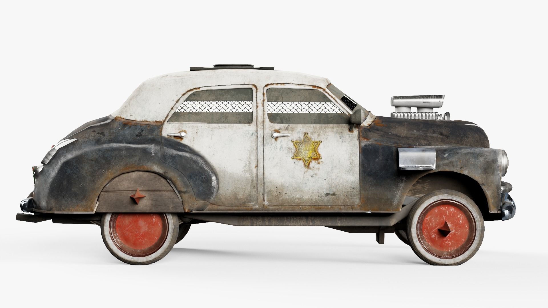 Car post-apocalypse the Judgement da1 Low-poly 3D model_4