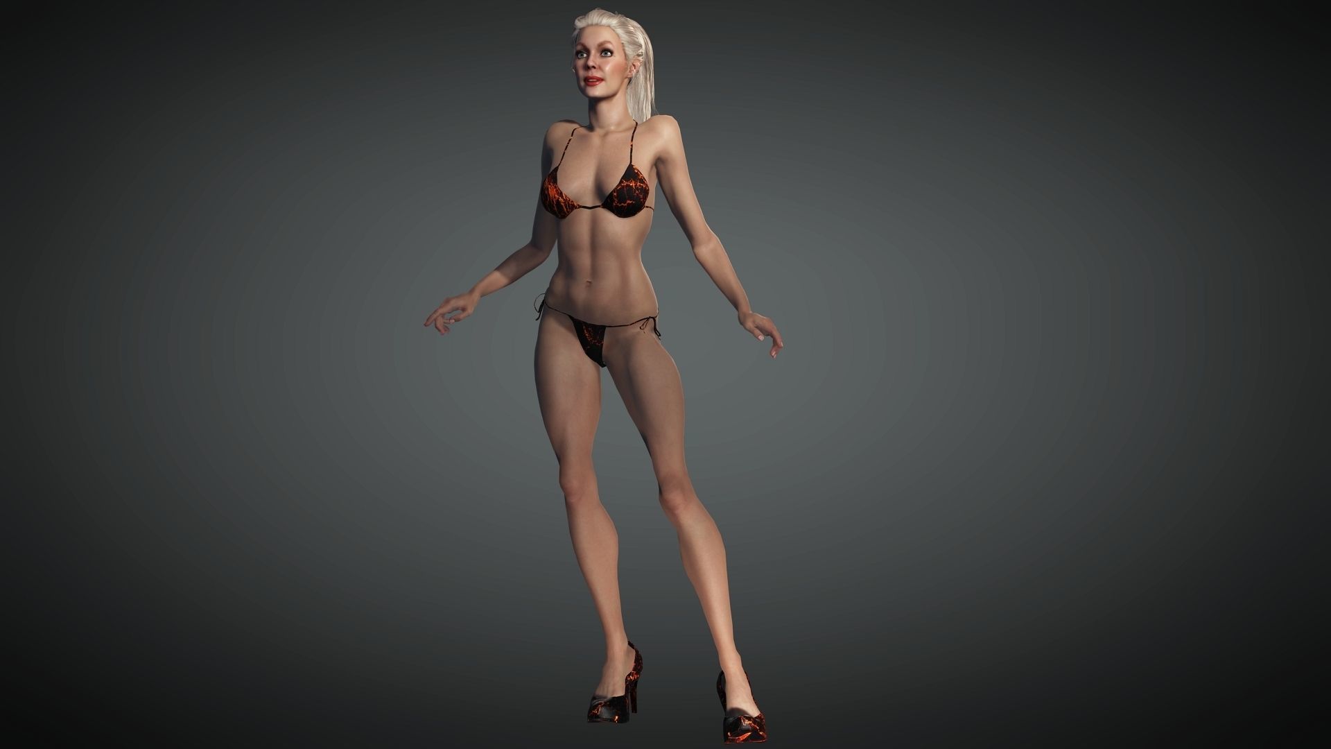 MarySue Bikini 3D VR Model Low-poly 3D model_3