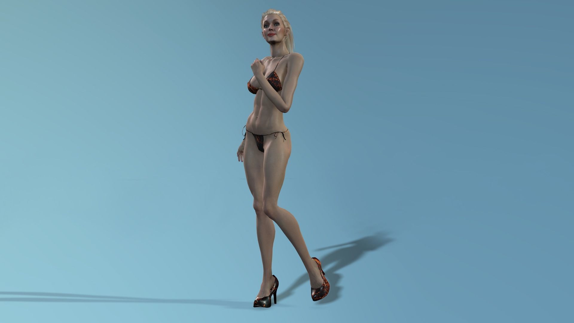 MarySue Bikini 3D VR Model Low-poly 3D model_7