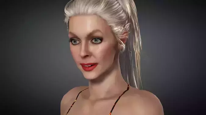 MarySue Bikini 3D VR Model Low-poly 3D model MarySue Bikini 3D VR Model Low-poly 3D model