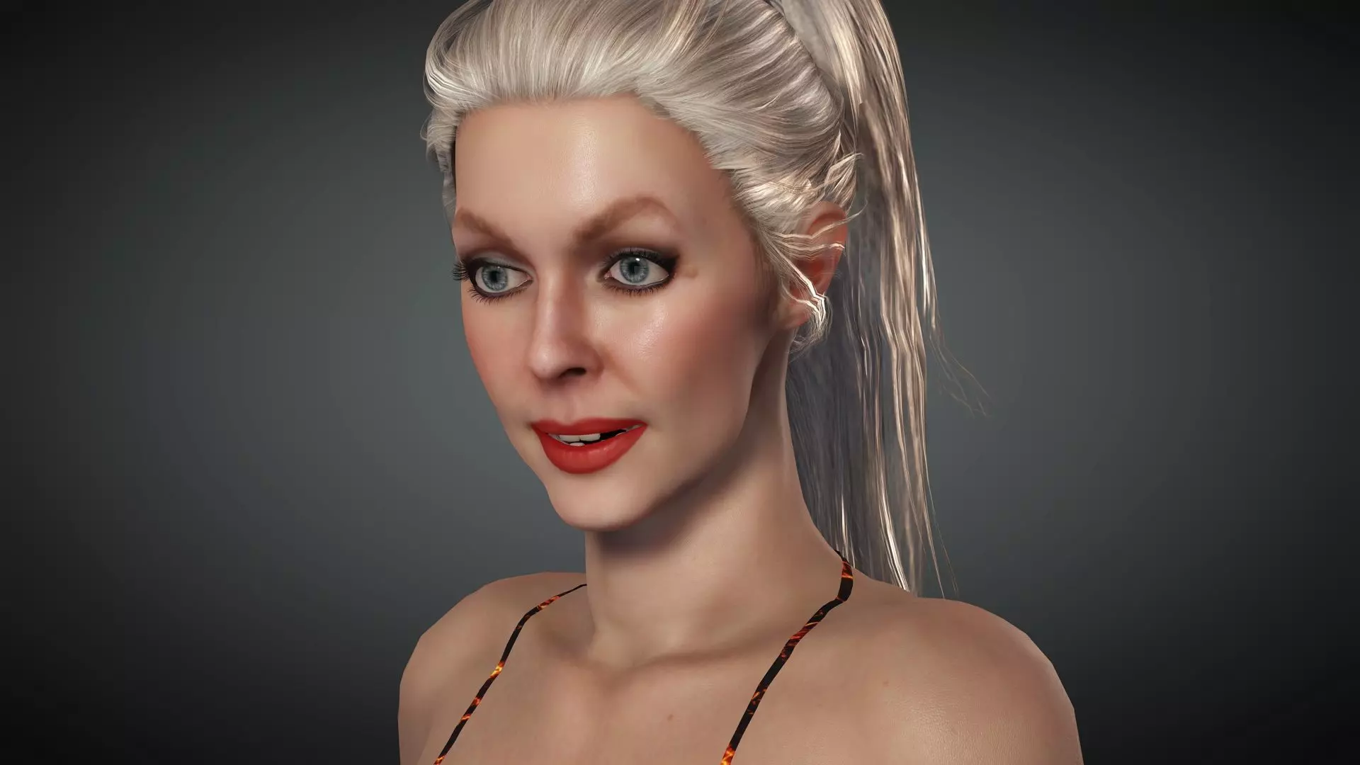 MarySue Bikini 3D VR Model Low-poly 3D model_0