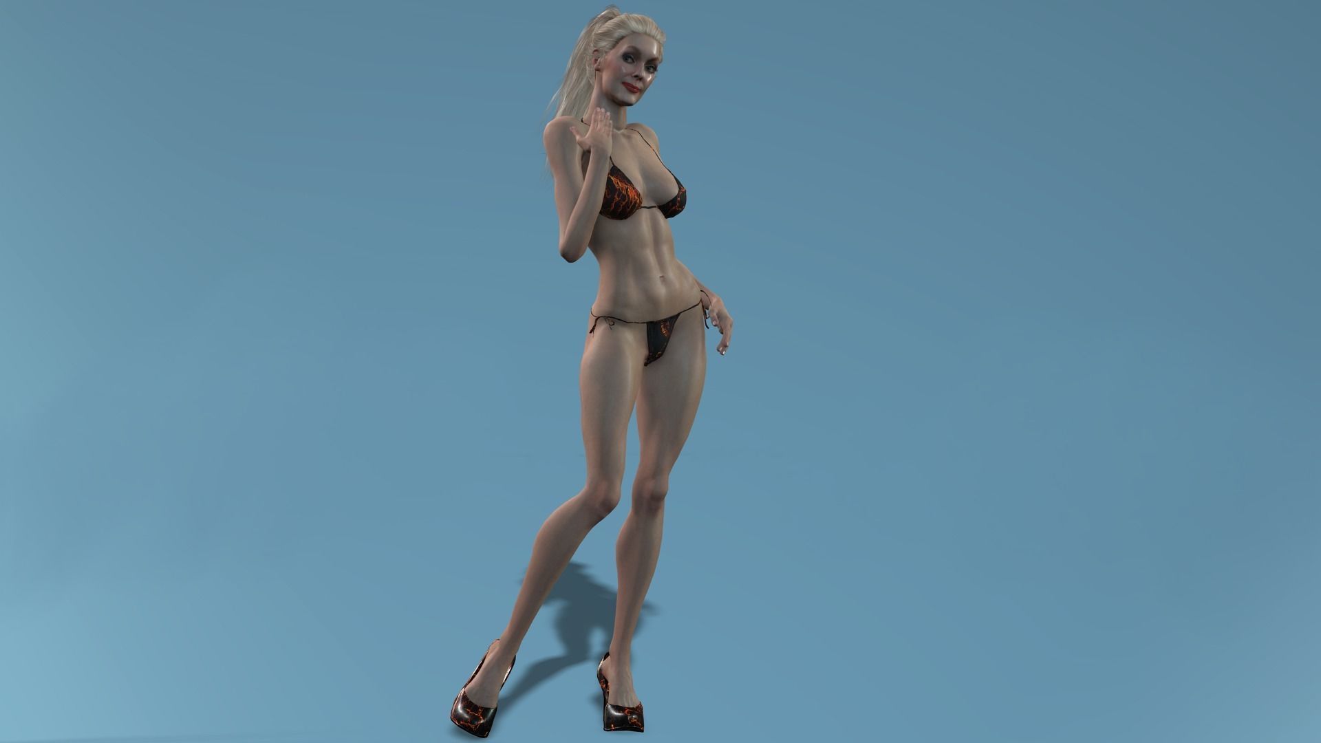 MarySue Bikini 3D VR Model Low-poly 3D model_8
