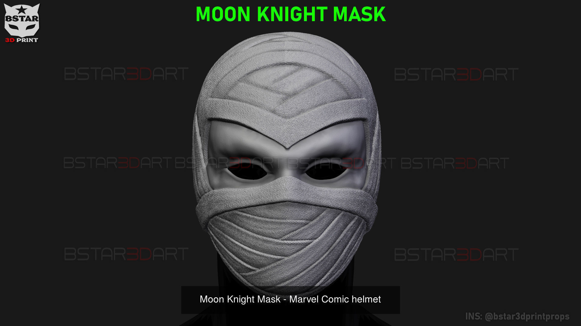 MOON KNIGHT COSPLAY 3D Model Collection_3