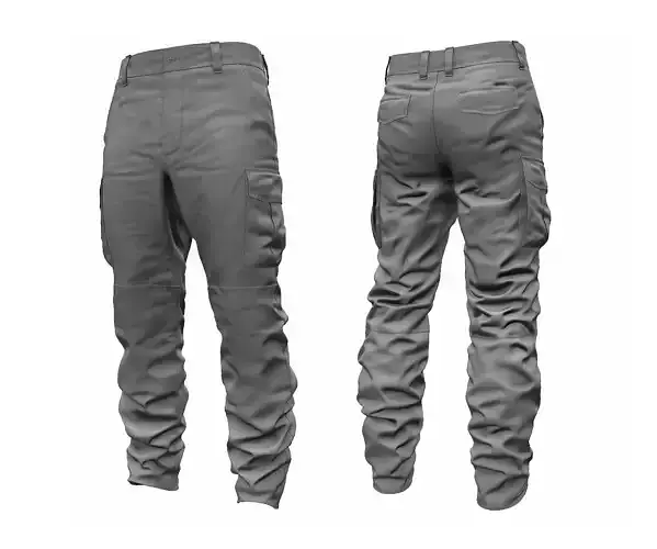 Military Tactical Cargo Pants - High Poly 3D model