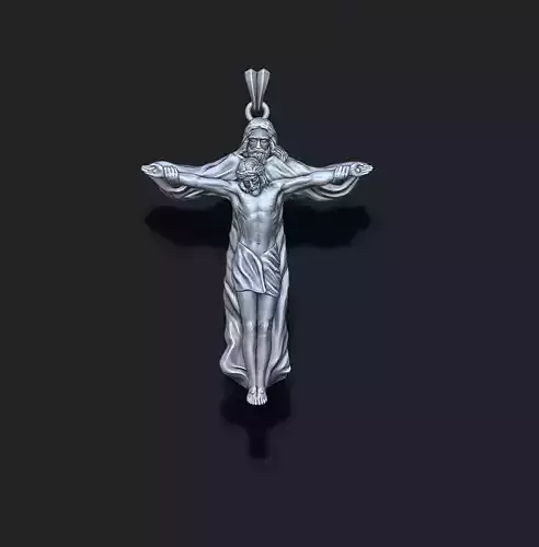 Jesus with God pendant