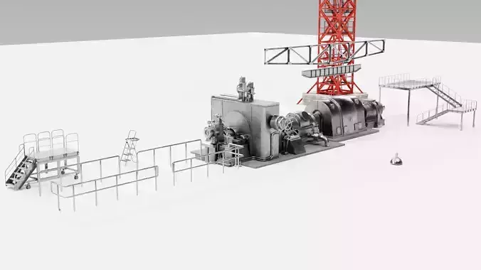 industrial set construction crane