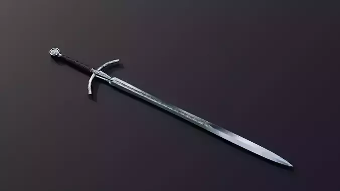 Low Poly Medieval Swords 3D Model PBR